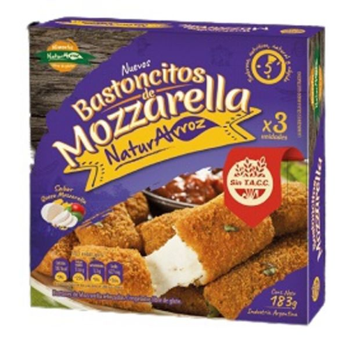 [NATUR061] Naturalrroz - Bastoncitos de mozzarella (3 unidades - 180gr)