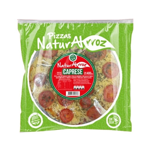 [NRROZ004] Naturalrroz - Pizza de muzzarella vegana con queso vegetal (360gr)