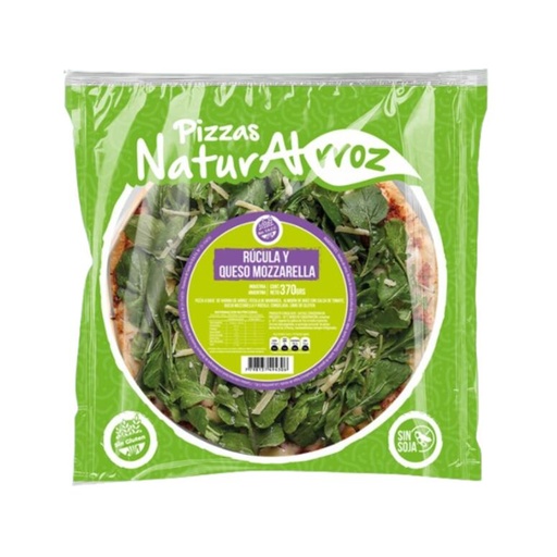 [NRROZ010] Naturalrroz - Pizzas de Arroz Rucula y Mozzarella 390gr