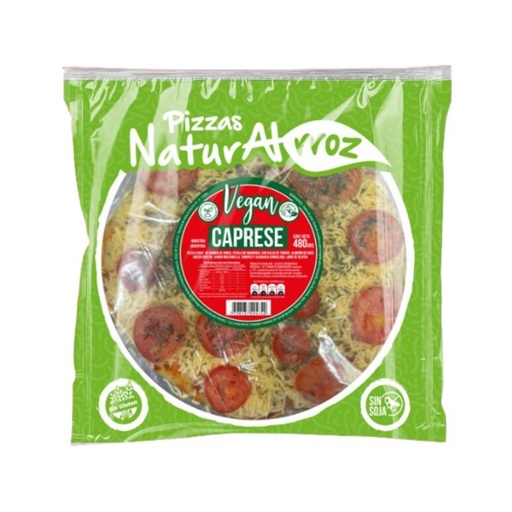 [NRROZ007] Naturalrroz - Pizzas de Arroz Capresse Tomate y Muzzarella 390gr