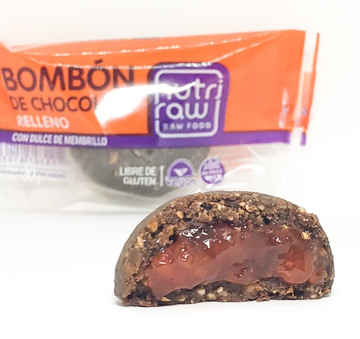 [NUTRI005] Nutri Raw - Bombon de chocolate relleno de membrillo (30gr)