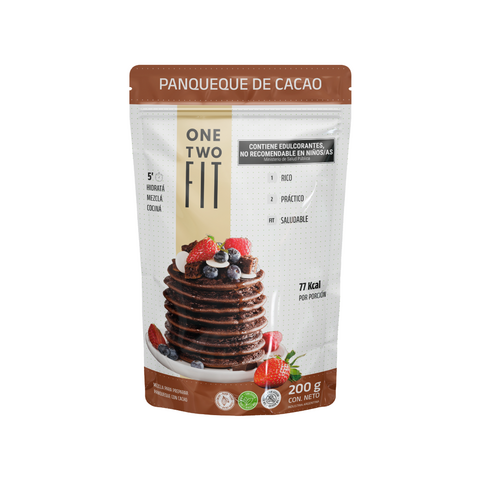 [ONETW009] One two fit - Premezcla pancakes sabor cacao (200gr)
