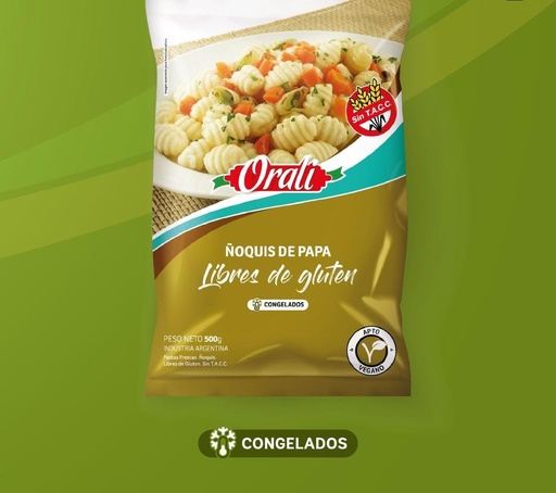 [ORALI050] Orali - Ñoquis de papa sin tacc (500gr)