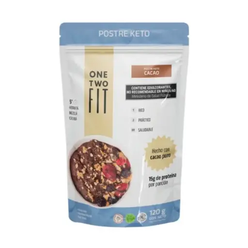 [ONETW013] One Two Fit - Premezcla Proteica Postre keto Cacao (120gr)