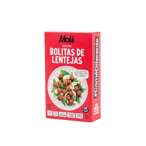 [MOLE018] Molé - Premezcla para Bolitas de Lenteja sabor Barbacoa ( 200 Gr)