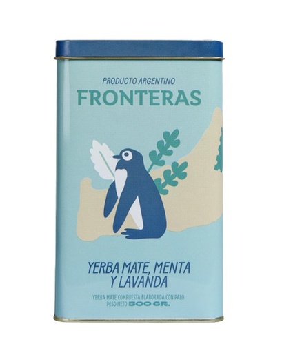 Fronteras - Yerba mate con menta y lavanda (lata x 500gr)