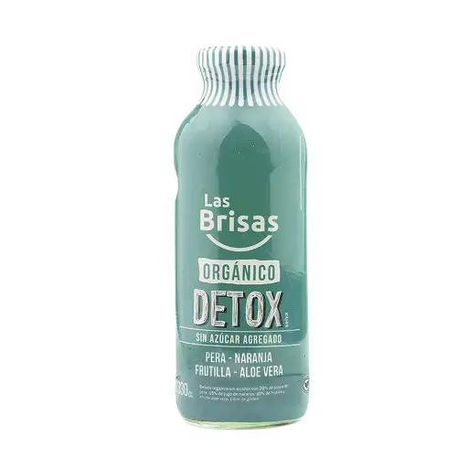 [LASBR010] Las Brisas - Jugo Orgánico Detox Pera, Naranja, Frutilla y Aloe Vera 330 ml 