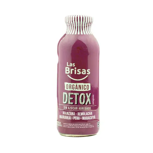 [LASBR006] Las Brisas - Jugo Orgánico Detox Manzana, Remolacha, Naranja, Pera y Maracuyá 330 ml 