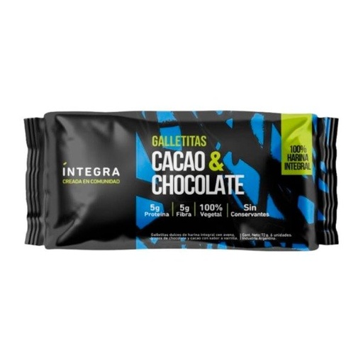 Integra - Galletitas Cacao y Chocolate (72g) 