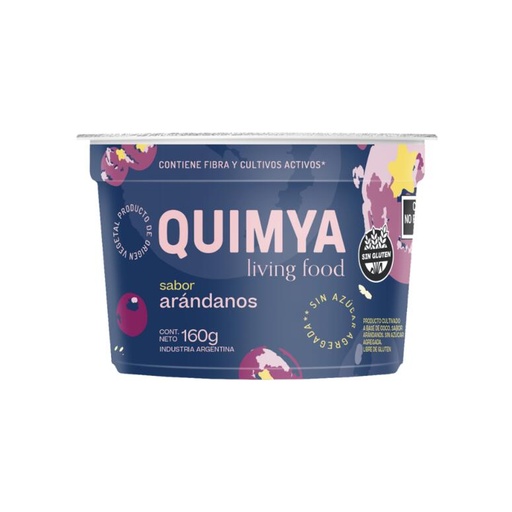 [QUIMY008] Quimya Yog - Yogurt vegano sabor Arándanos sin azúcar (160gr) 