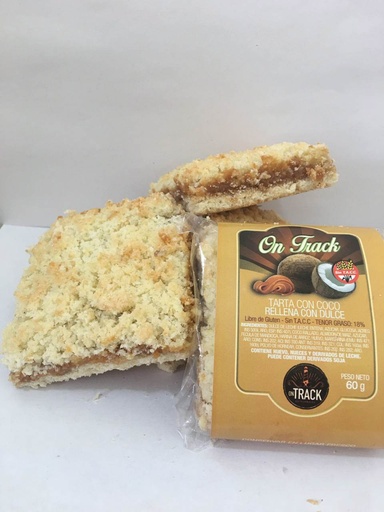 [ONTRA009] OnTrack - Cuadrado de Coco con Dulce de Leche (display 12 unidades)  