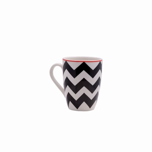 Bazar - Taza Cerámica Estampado Zig Zag
