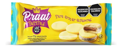  Praat tapita para alfajores de vainilla y coco x 125 gr 