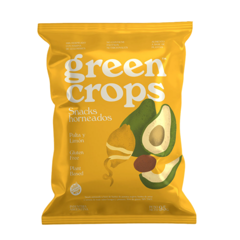 [GROPS001] Green crops - Snack sabor Palta y Limon (45gr) 