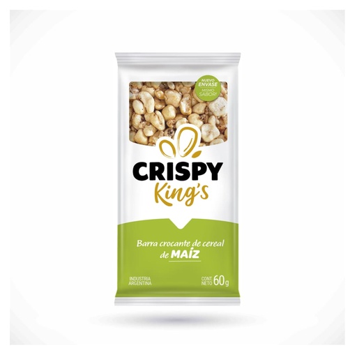 Crispy King - Barra crocante de Maiz inflado 60 gr 