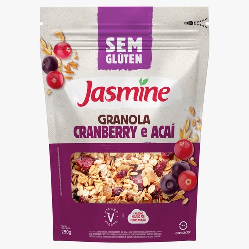 [JASMI013] Jasmine Granola sin glúten de cranberrries y acai X 250 grs