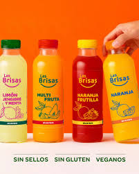 [LASBR055] Las Brisas - Jugo de Fruta Natural Naranja y Frutilla 500 ml