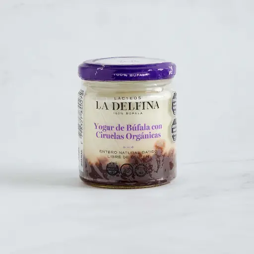 La Delfina - Yogur batido de Bufala con Ciruela organica 160 gr