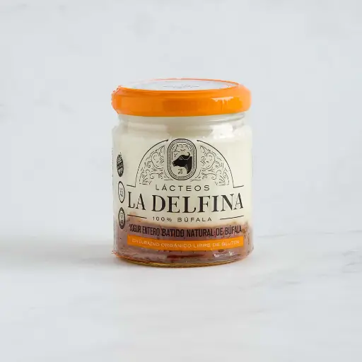 [LADEL012] La Delfina - Yogur batido de Bufala con Durazno organico 160 gr 