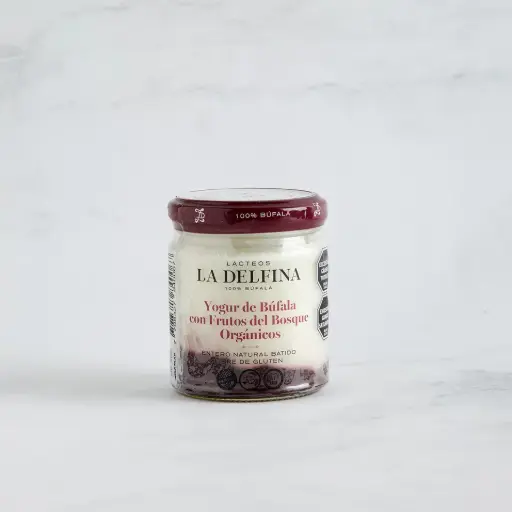 [LADEL014] La Delfina - Yogur batido de Bufala con Frutos del Bosque organicos 160 gr