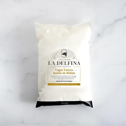 [LADEL018] La Delfina - Yogur batido de Bufala con azucar Organica Pouch 600 gr