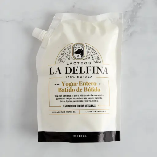 [LADEL020] La Delfina - Yogur batido de Bufala sin azucar Pouch 600 gr