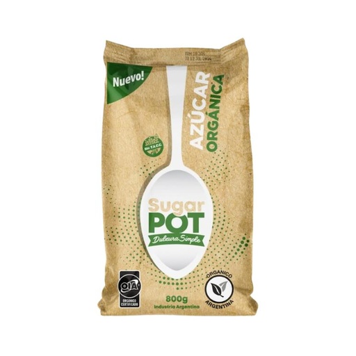 [SUGAR001] Sugar Pot - Azúcar Orgánica 800 gr