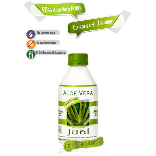 Jual - Jugo de aloe vera bebible con clorofila sabor Jengibre (250cc)