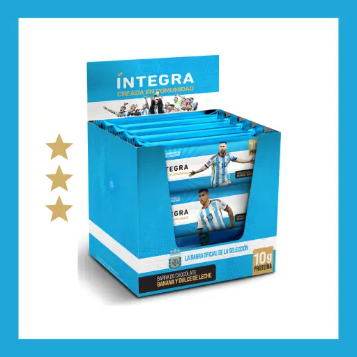[INTEG009] Integra - Barritas AFA de chocolate de Banana y Dulce de Leche (pack por 12 unidades - 41g)