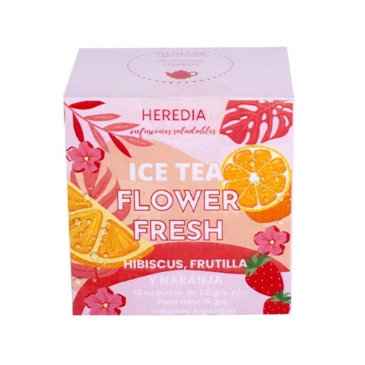 [HERED030] Heredia - Ice Tea Frutilla y Naranja (10 saquitos)