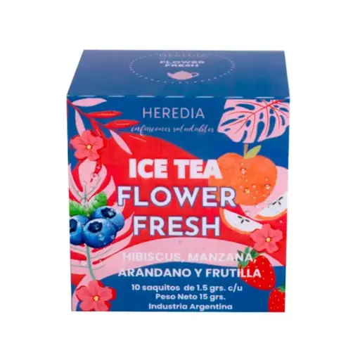 [HERED033] Heredia - Ice Tea Manzana, Arándano y Frutilla (10 saquitos)