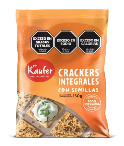 [KAUFE009] Kaufer - Crackers Integrales con Semillas (150gr)