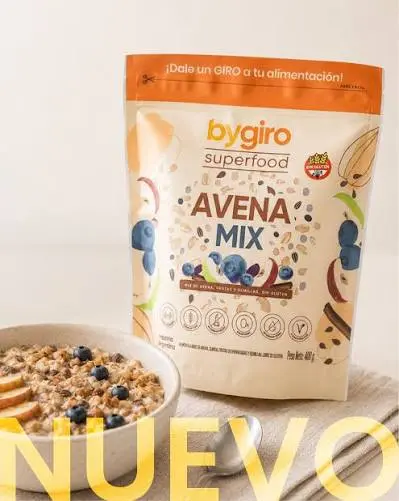 [BYGIR010] Bygiro - Mix de avena (envase Doypack 400 gr) 