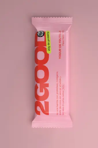 [2GOOD003] 2Good - Barritas de Cereal Proteica yogur Frutilla (x10u - 50 gr c/u) 