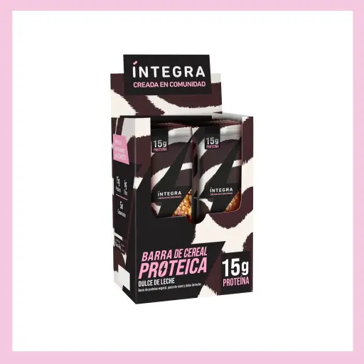 [INTEG013] Integra - Barrita de Cereal Proteica Dulce de Leche (x10u - 42g c/u) 