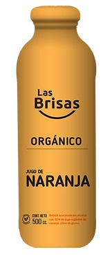 Las Brisas - Jugo Liviano Organico Naranja 500 ml