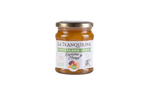 La Tranquilina - Mermelada con Stevia sabor Durazno y Mango 330 gr