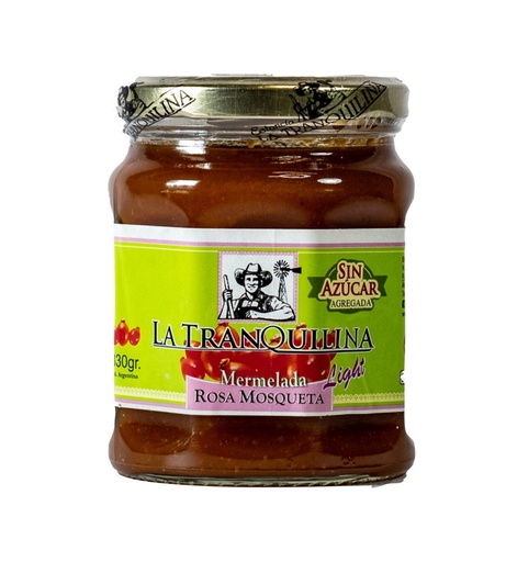 La Tranquilina - Mermelada con stevia sabor rosa mosqueta (330gr)