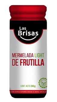 Las Brisas - Mermelada Organica Sin Azúcar de Frutilla 240 gr