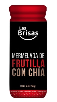 Las Brisas - Mermelada de Frutilla con Chía 260 gr