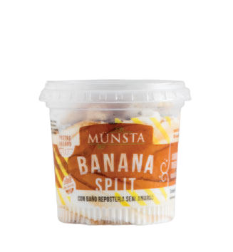 Munsta - Postre helado de banana split (130 gr)