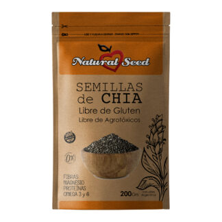 Natural Seed - Semillas Enteras de Chía Seleccionadas 200 gr