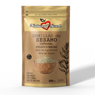 Natural Seed - Semillas Enteras de Sésamo Seleccionadas 200 gr