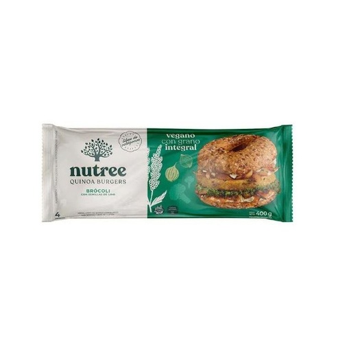 Nutree - Medallones veganos de brócoli con semillas de lino (4 unidades - 400gr)