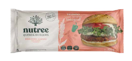 Nutree - Medallones Veganos Criolla(adzuki, morrón y perejil) 4 unidades 400gr