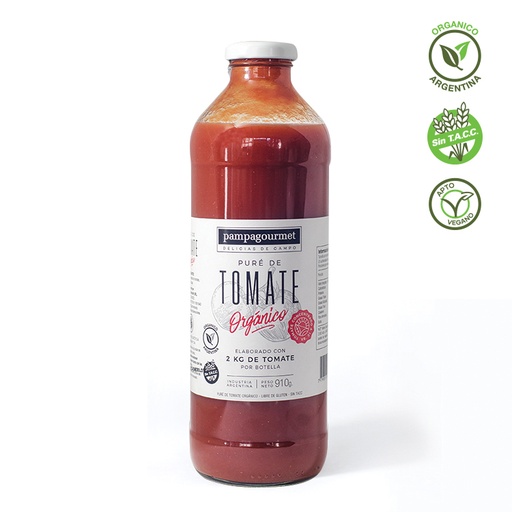 Pampa Gourmet - Puré de tomates orgánico (900gr)