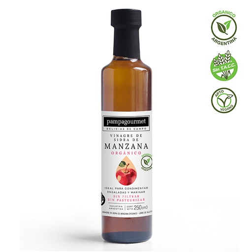 Pampa Gourmet - Vinagre de manzana orgánico (250ml)