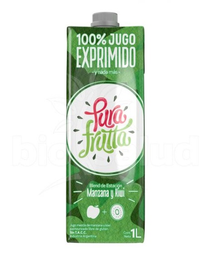 Pura Frutta - Jugo natural sabor manzana y kiwi (1lt)