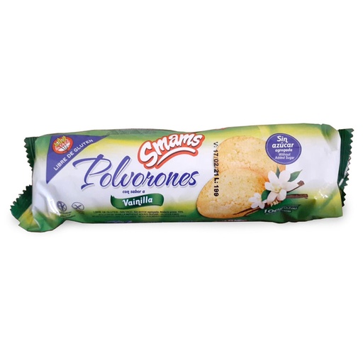 Smams - Polvorones de vainilla sin azúcar (100gr)