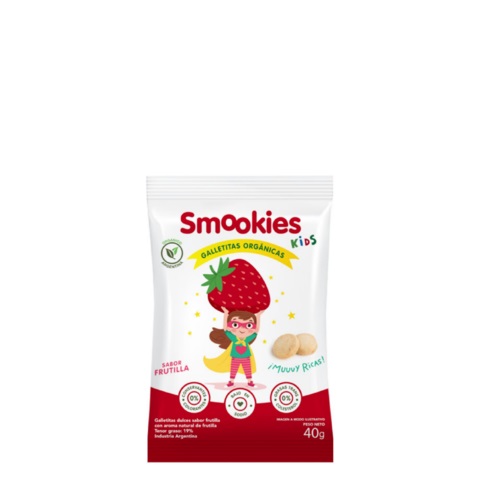 Smookies - Galletitas orgánicas de frutilla (40gr)